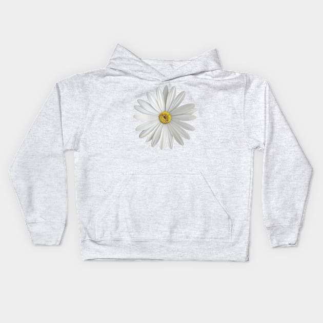 Marguerite Simple Flower Cut Out Kids Hoodie by taiche